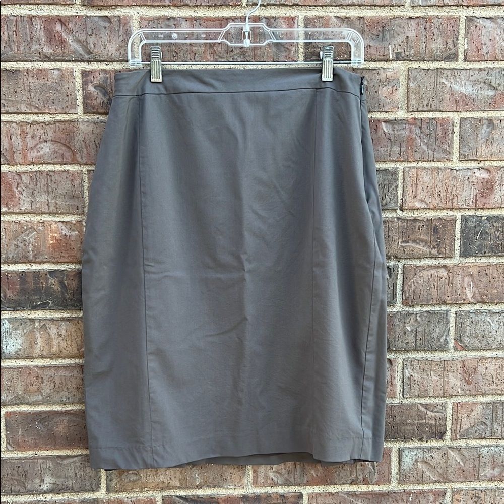 Lafayette 148 NY Gray Pencil Skirt 18 Office Corporate CorporateCore Minimal - Picture 8 of 8